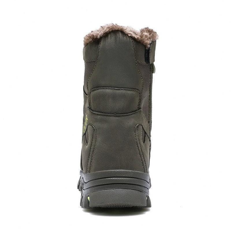 Men's Waterproof Mid-Cut Hiking Boots for Outdoor Mountaineering