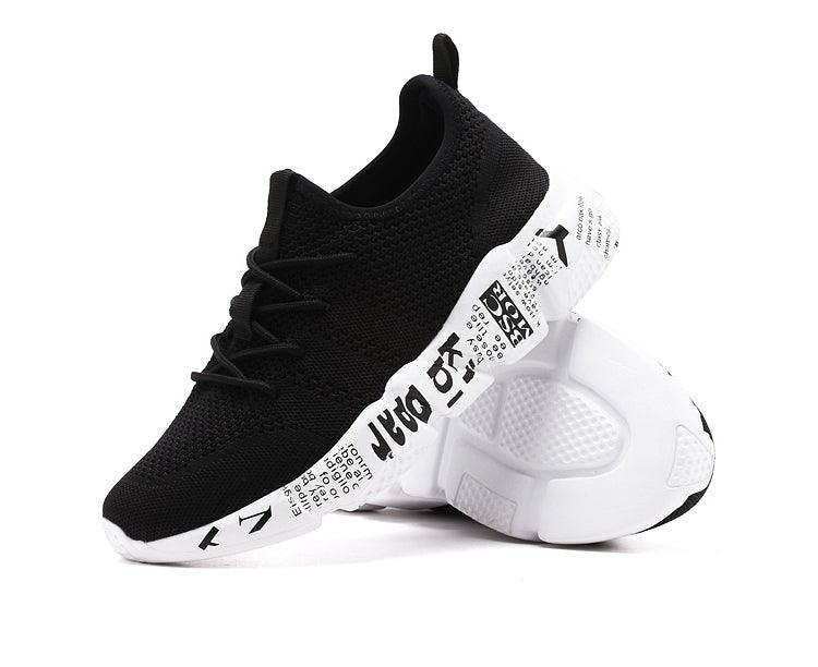 Men's Red Lightweight Breathable Mesh Running Sneakers