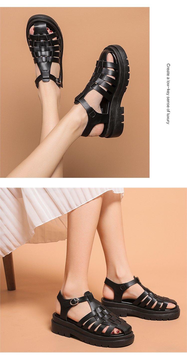 Women’s Platform Buckle Sandals Casual Open Toe Ankle Strap Shoes