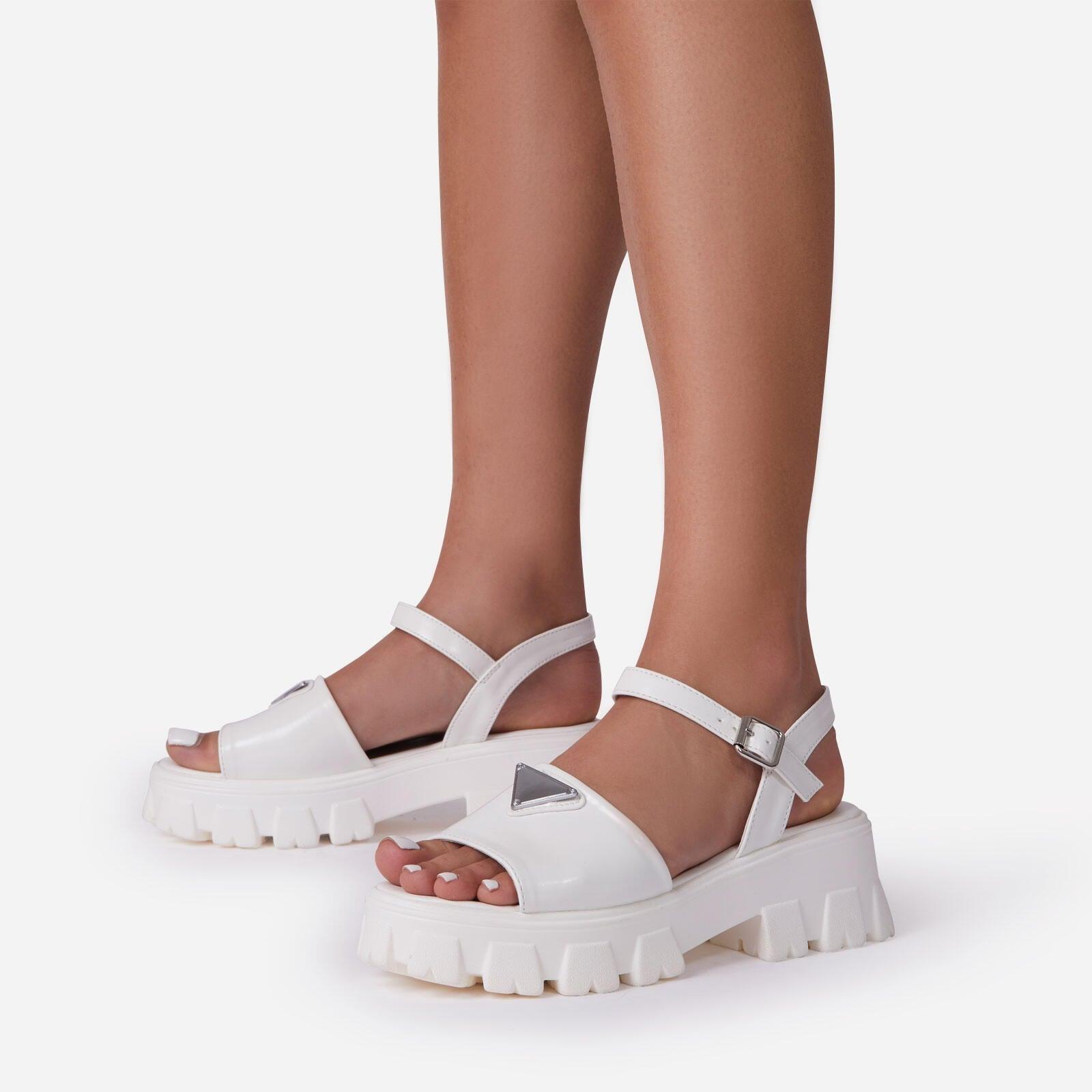 Women’s Platform Buckle Sandals Casual Open Toe Ankle Strap Shoes