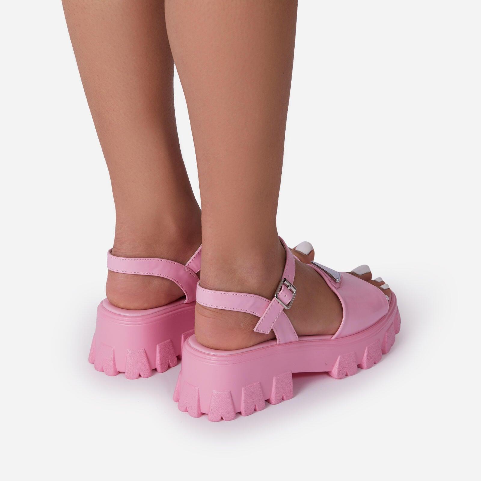 Women’s Platform Buckle Sandals Casual Open Toe Ankle Strap Shoes