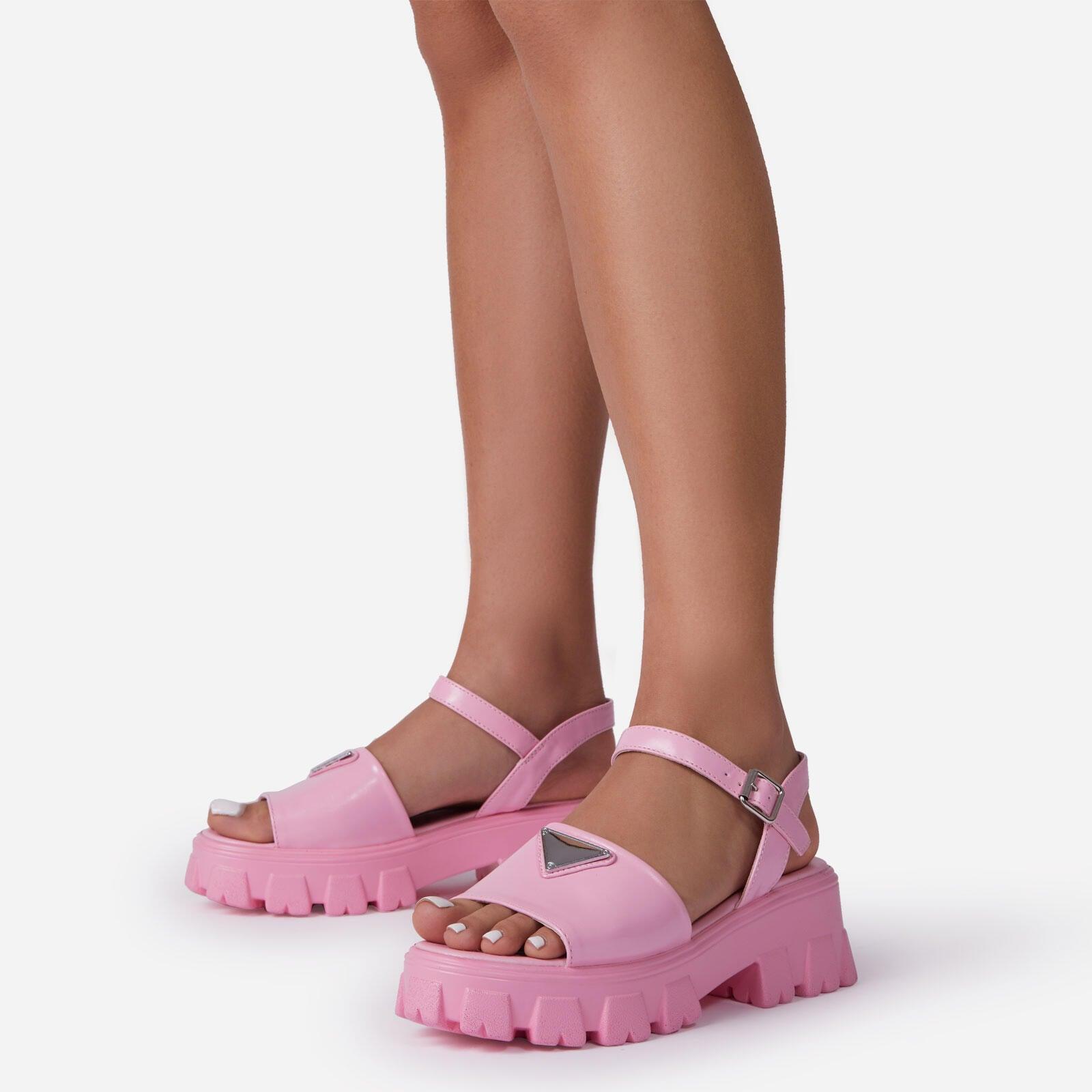 Women’s Platform Buckle Sandals Casual Open Toe Ankle Strap Shoes