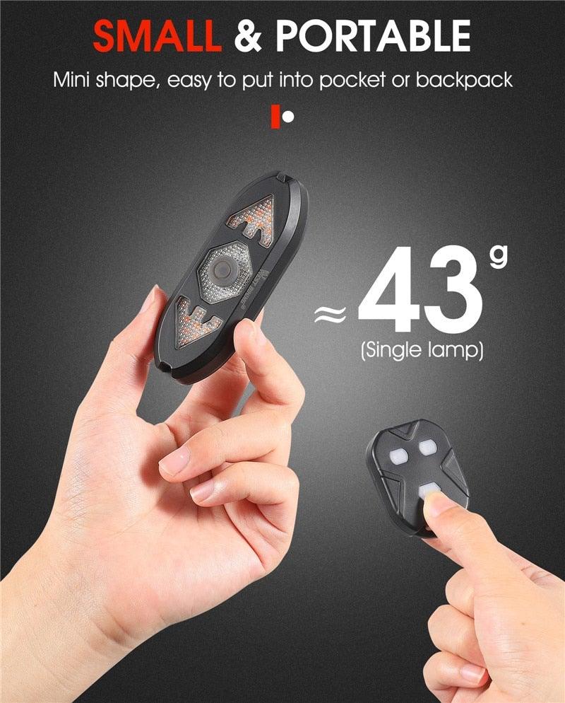 Wireless Remote Control LED Bike Turn Signal Taillight