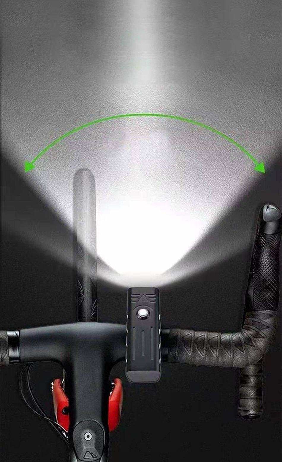 3-LED Bicycle Front Light USB Rechargeable Waterproof Headlight