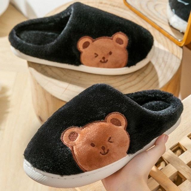 Plush Memory Foam Winter House Slippers for Indoor Home Comfort