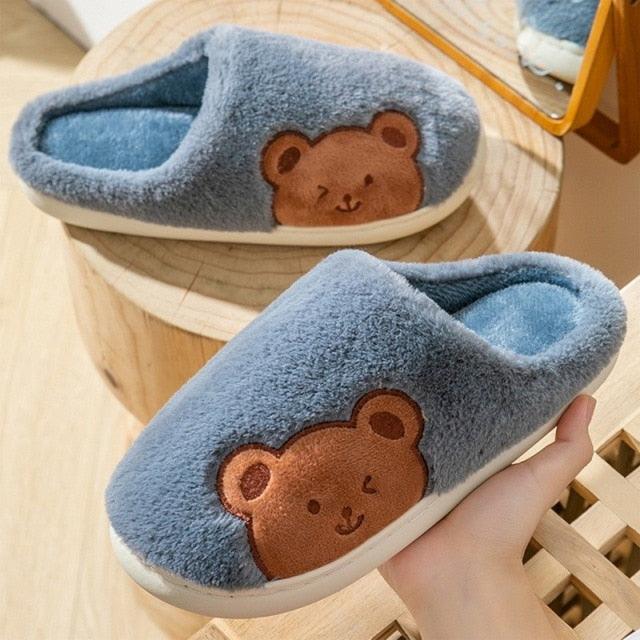 Plush Memory Foam Winter House Slippers for Indoor Home Comfort