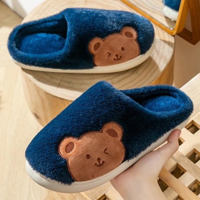 Plush Memory Foam Winter House Slippers for Indoor Home Comfort