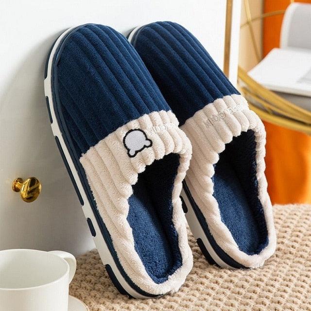Plush Memory Foam Winter House Slippers for Indoor Home Comfort