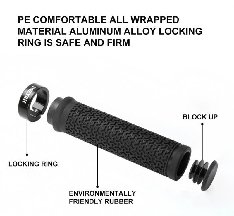 Ergonomic Anti-Slip Mountain Bike Handlebar Grips with Lock-On
