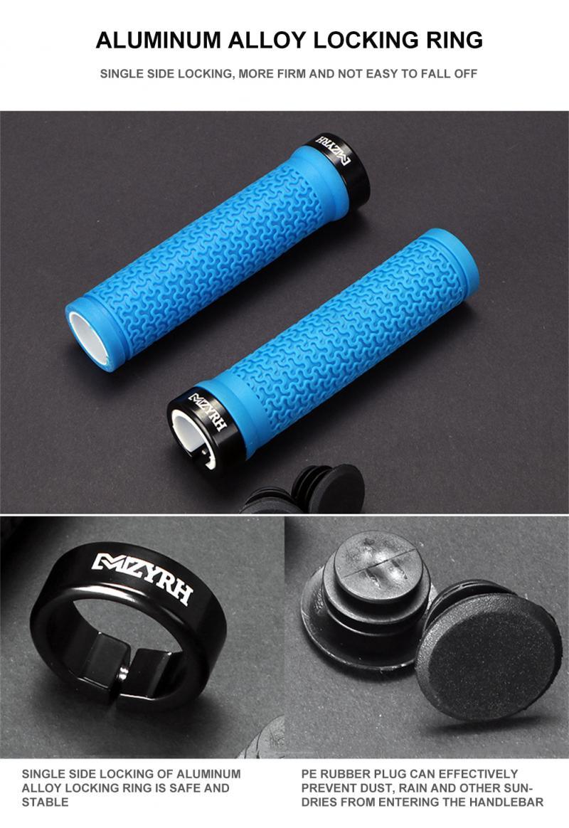 Ergonomic Anti-Slip Mountain Bike Handlebar Grips with Lock-On