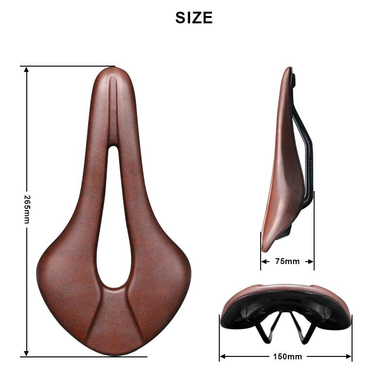 Ergonomic Hollow Bike Saddle with Memory Foam for Road & Mountain