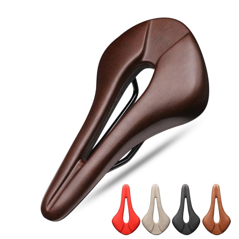 Ergonomic Hollow Bike Saddle with Memory Foam for Road & Mountain