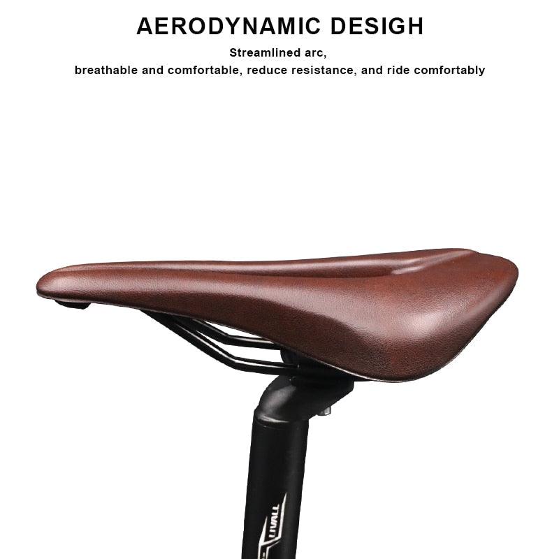Ergonomic Hollow Bike Saddle with Memory Foam for Road & Mountain