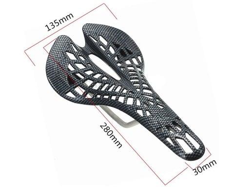 Lightweight Hollow Spider Web Bike Saddle – Breathable Seat Pad