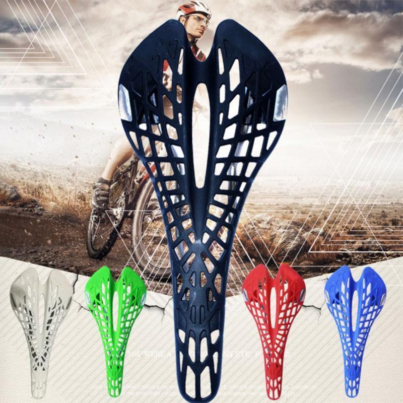 Lightweight Hollow Spider Web Bike Saddle – Breathable Seat Pad