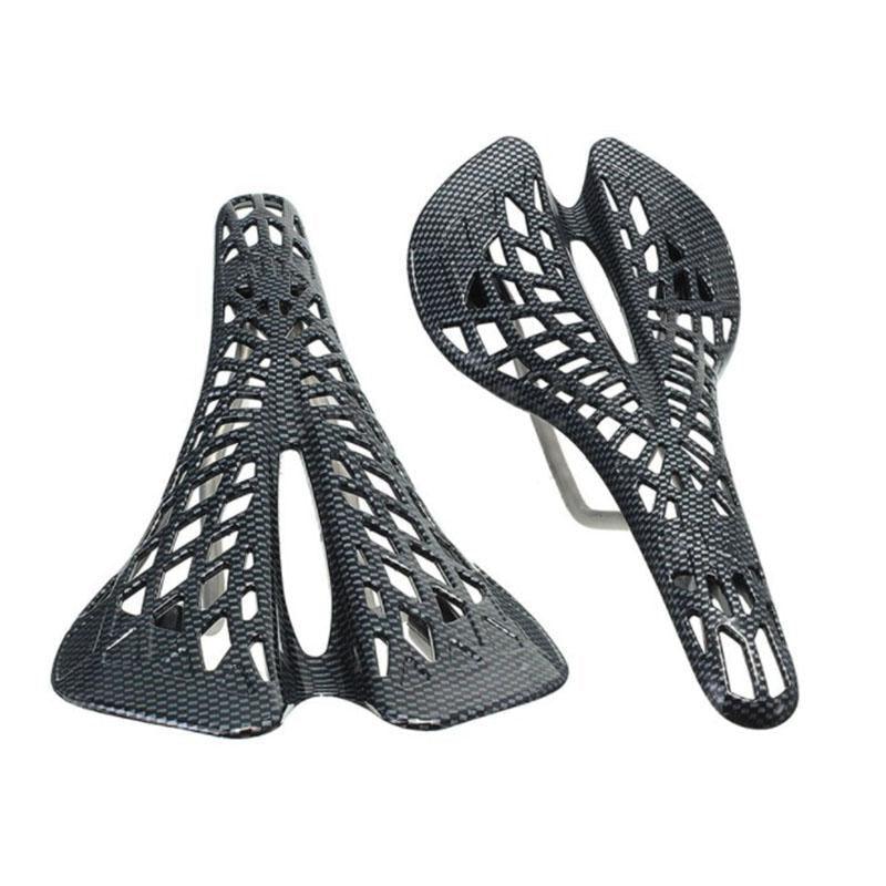 Lightweight Hollow Spider Web Bike Saddle – Breathable Seat Pad