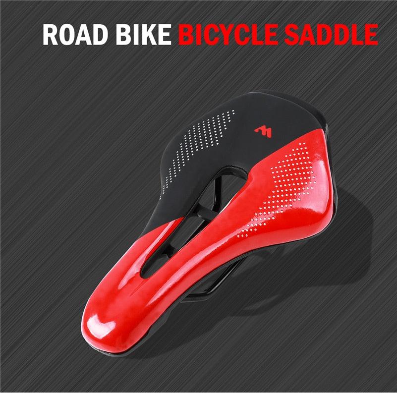 Universal Leather Bike Saddle – Shock Absorbing Comfort Seat