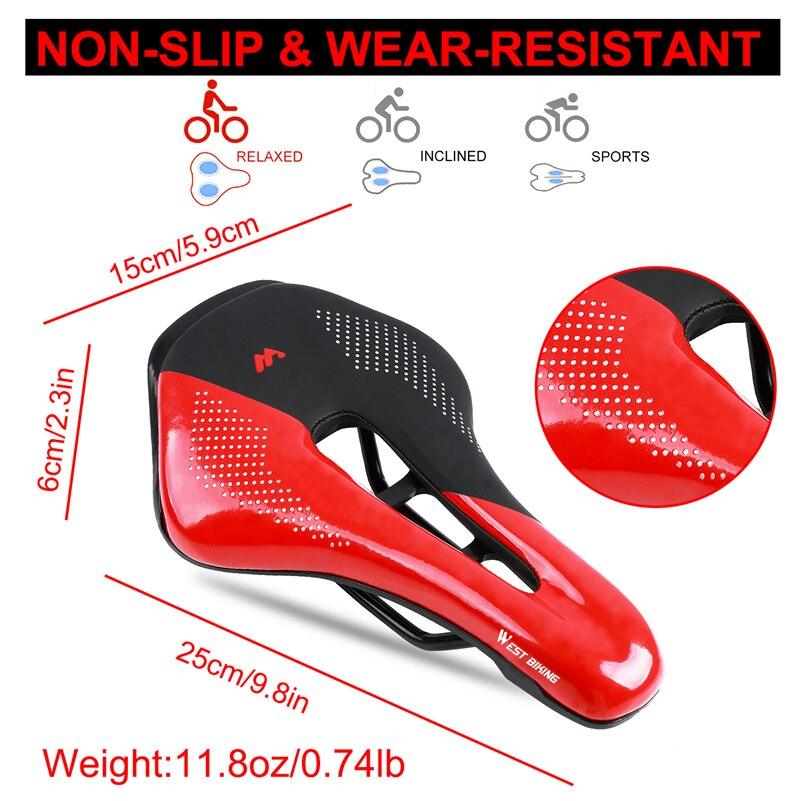 Universal Leather Bike Saddle – Shock Absorbing Comfort Seat