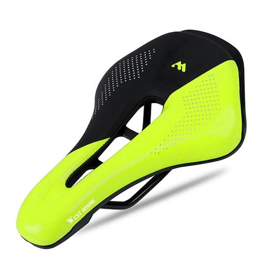 Universal Leather Bike Saddle – Shock Absorbing Comfort Seat
