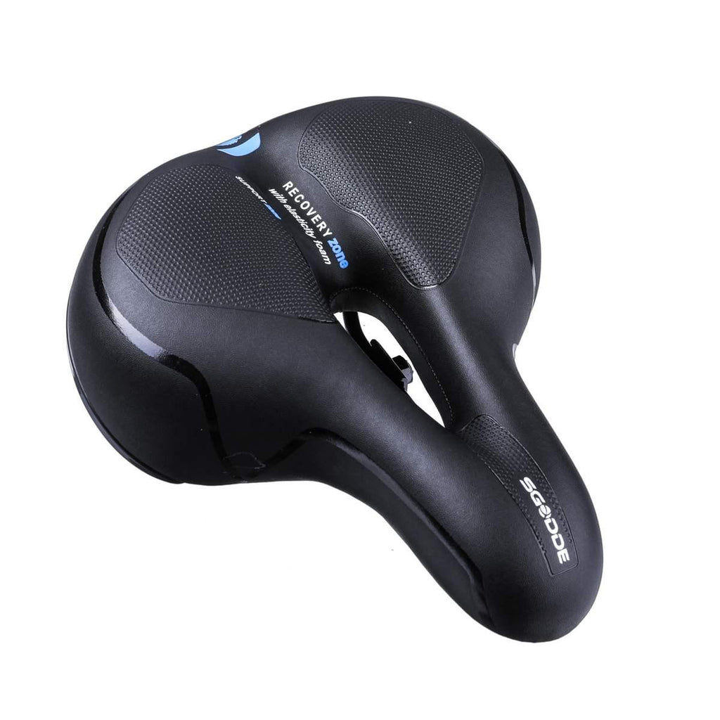 Unisex Memory Foam Bike Seat Cushion with Dual Shock Absorbing Balls