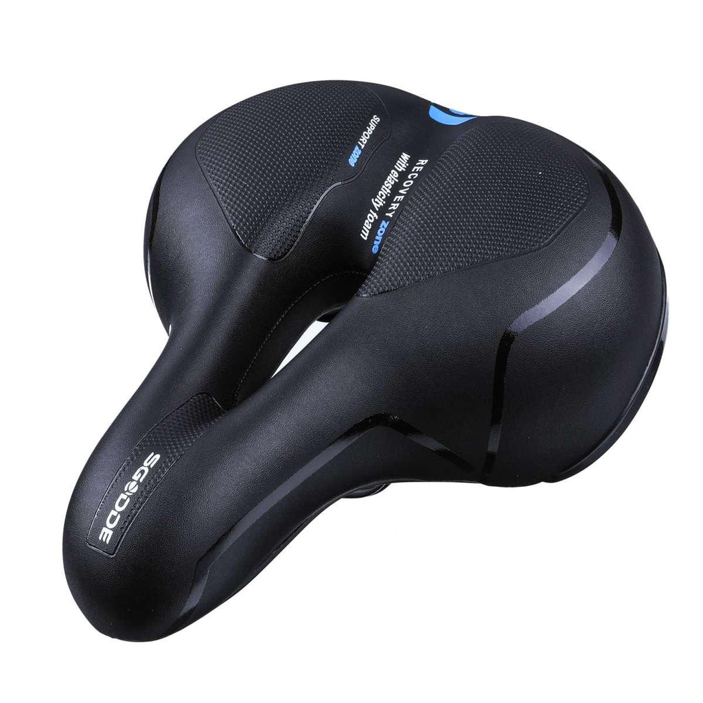 Unisex Memory Foam Bike Seat Cushion with Dual Shock Absorbing Balls