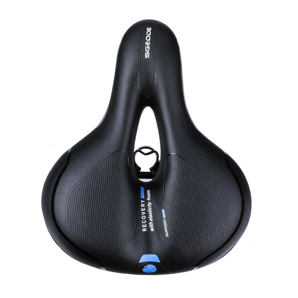 Unisex Memory Foam Bike Seat Cushion with Dual Shock Absorbing Balls