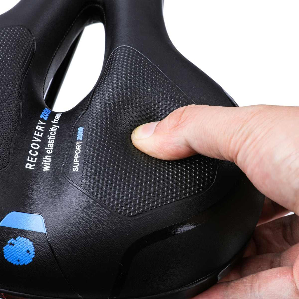 Unisex Memory Foam Bike Seat Cushion with Dual Shock Absorbing Balls
