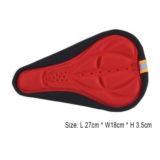 Ergonomic 3D Breathable Bike Saddle Cover with Reflective Strips