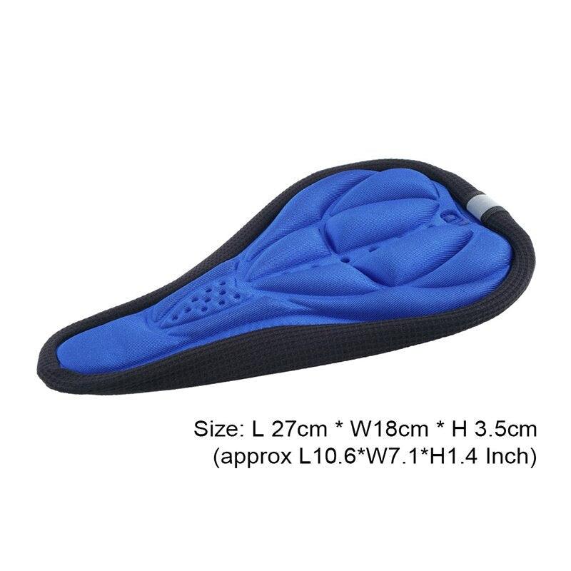 Ergonomic 3D Breathable Bike Saddle Cover with Reflective Strips