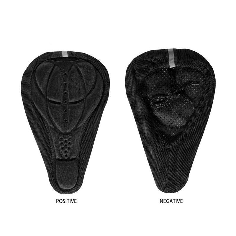 Ergonomic 3D Breathable Bike Saddle Cover with Reflective Strips