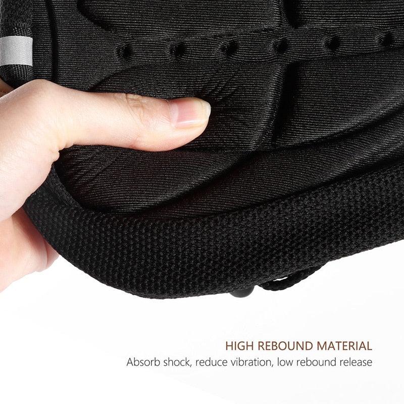 Ergonomic 3D Breathable Bike Saddle Cover with Reflective Strips
