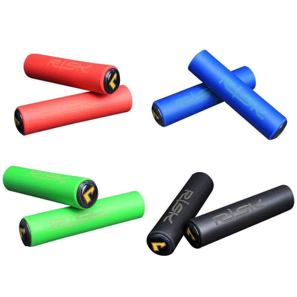 Non-Slip Silicone Bicycle Handlebar Grips with Shock Resistance