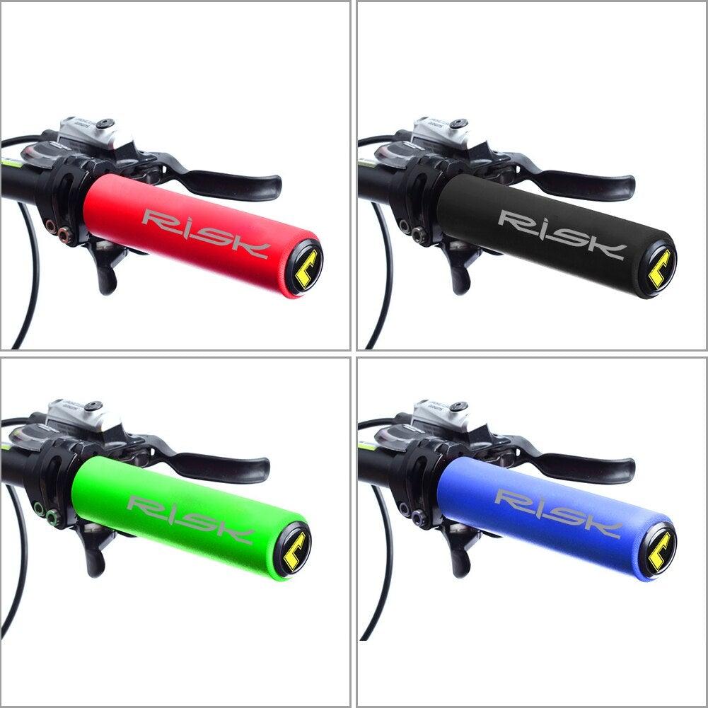 Non-Slip Silicone Bicycle Handlebar Grips with Shock Resistance
