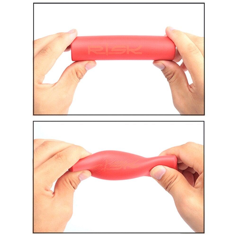 Non-Slip Silicone Bicycle Handlebar Grips with Shock Resistance