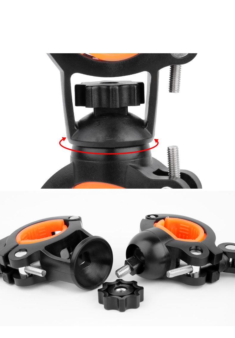 360-Degree Rotatable Universal Bicycle Light Mount Flashlight Holder