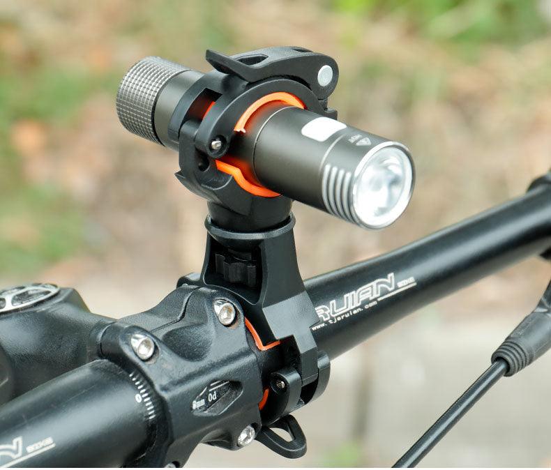 360-Degree Rotatable Universal Bicycle Light Mount Flashlight Holder