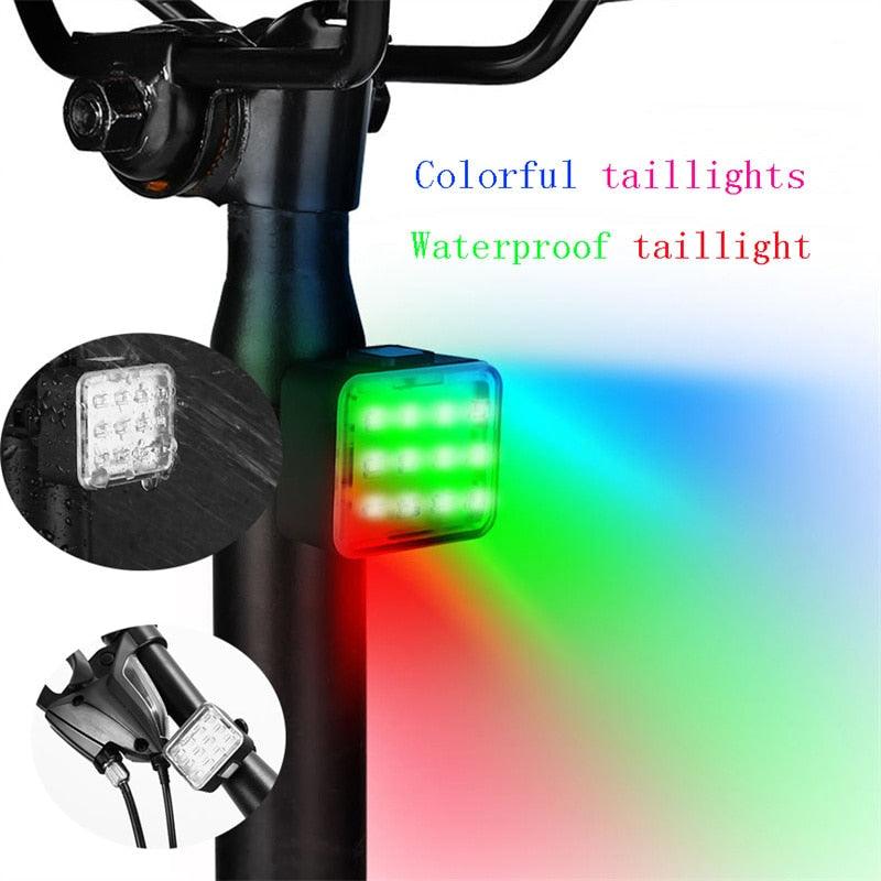 USB Rechargeable 8 LED Bicycle Headlight 10000mAh Bike Light