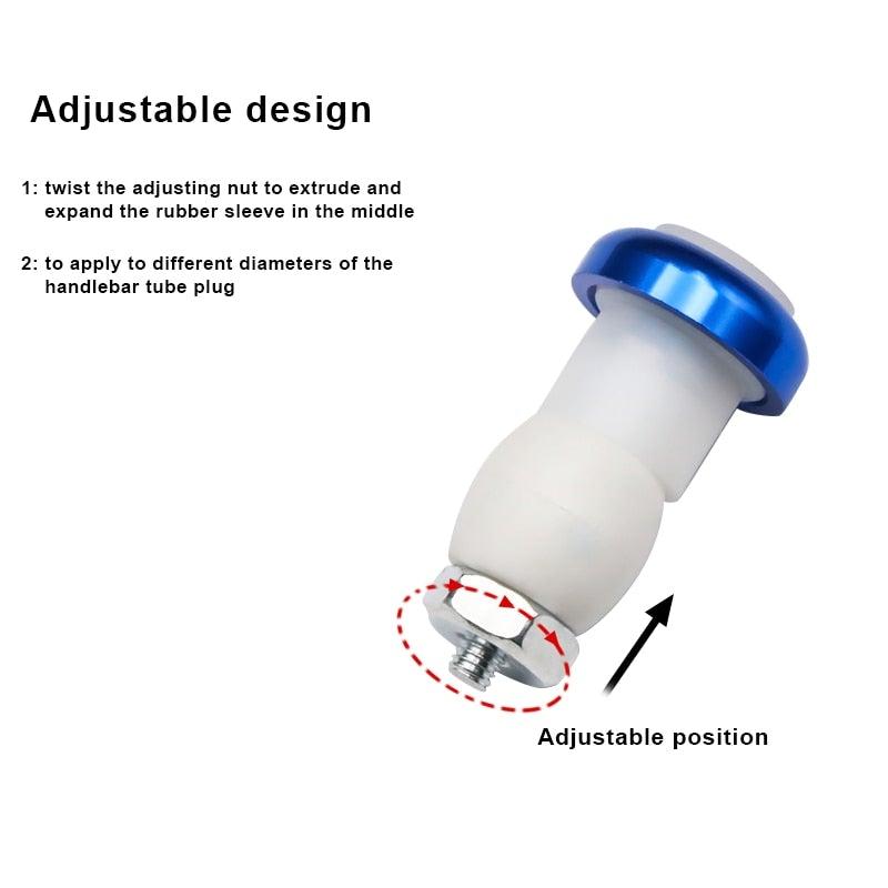 LED Handlebar End Plug Safety Warning Lights for Bicycles (2 Pack)