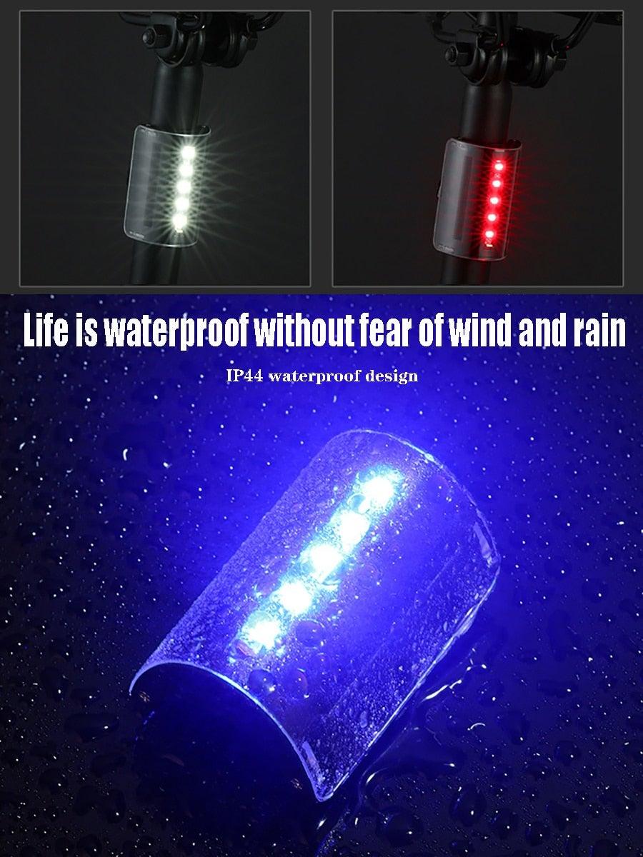 Wireless Remote Bike Turn Signal LED Tail Light for Night Cycling
