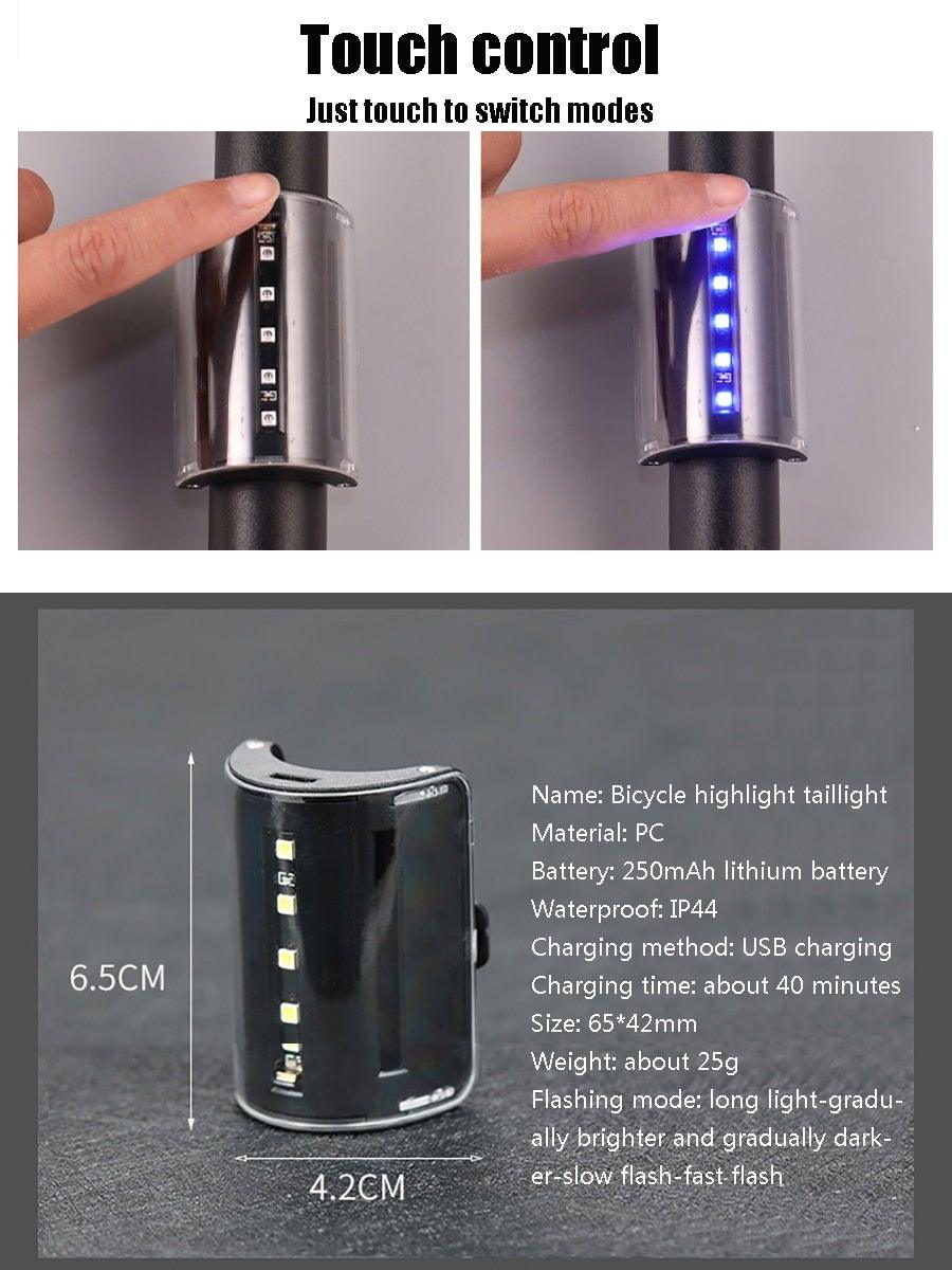 Wireless Remote Bike Turn Signal LED Tail Light for Night Cycling
