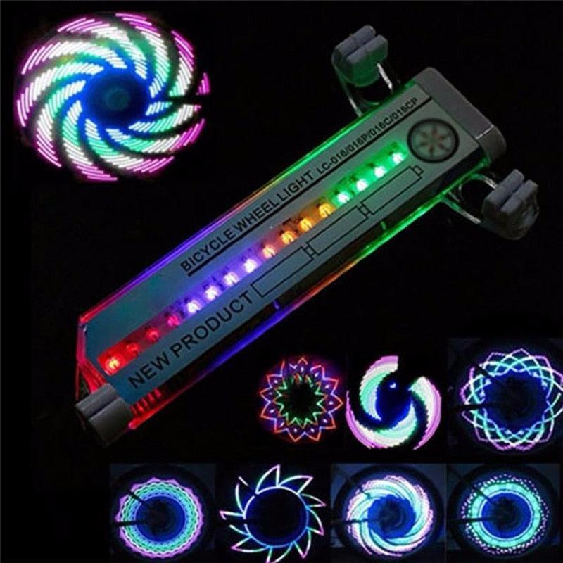 LED Bicycle Spoke Lights - Multicolored Waterproof Bike Wheel Lamp