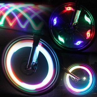 LED Bike Spoke Lights - Multi-Color Waterproof Wheel Flash Modes