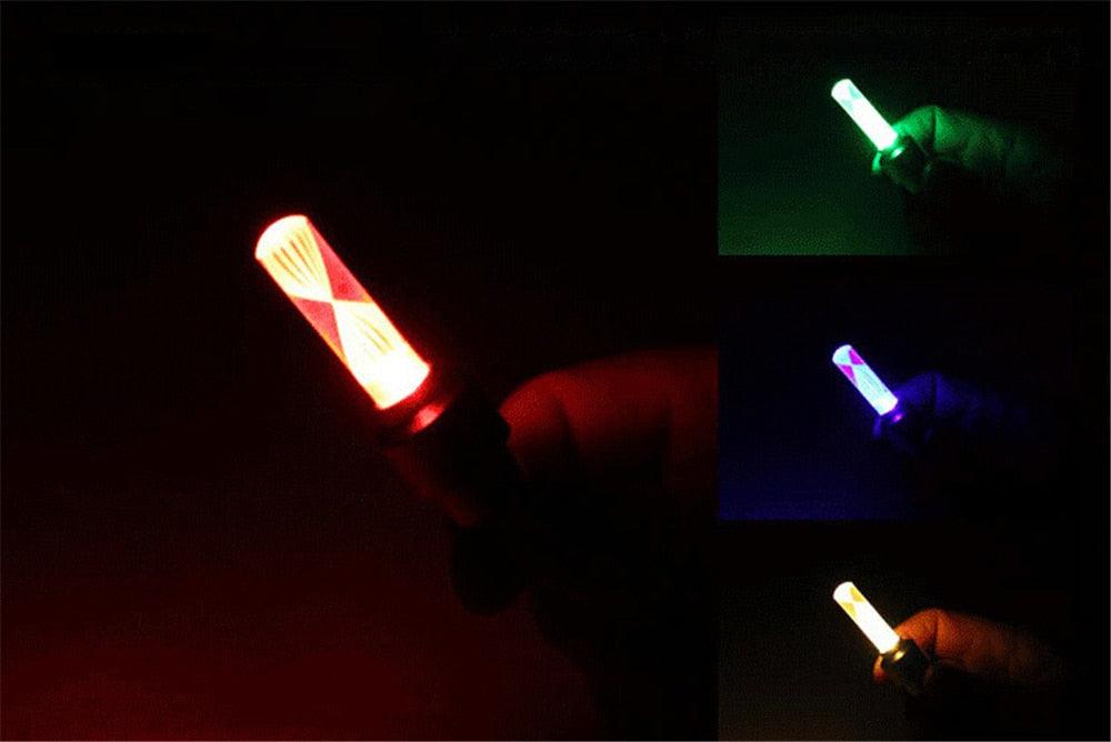 LED Neon Bike Wheel Valve Cap Lights for Cycling Safety and Decor