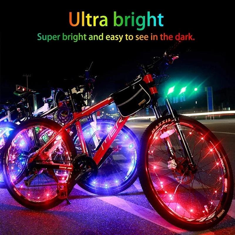 Waterproof LED Bike Wheel Light Strip for Night Riding Safety