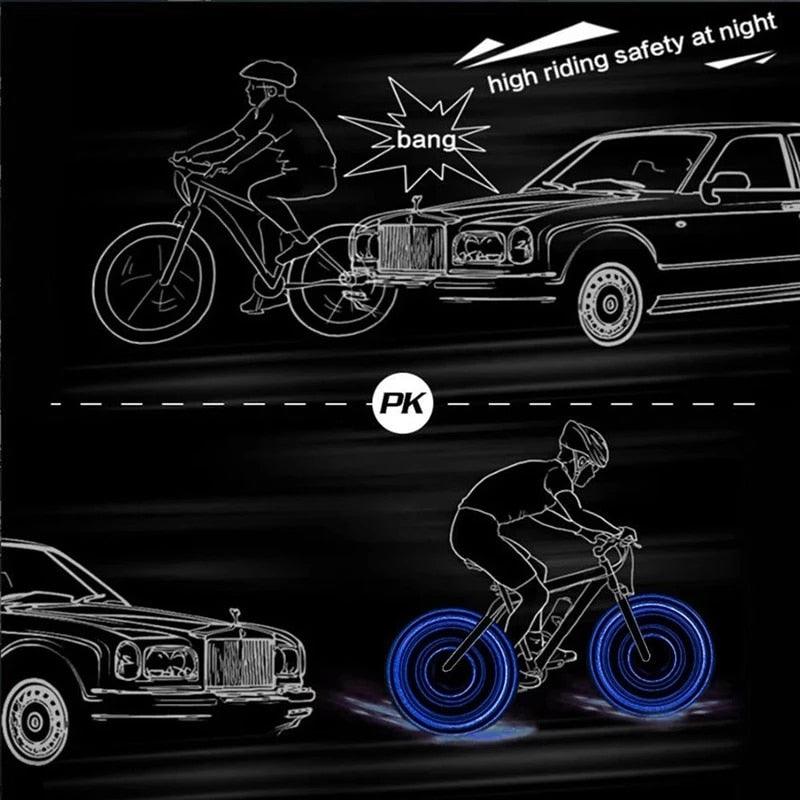 Waterproof LED Bike Wheel Light Strip for Night Riding Safety
