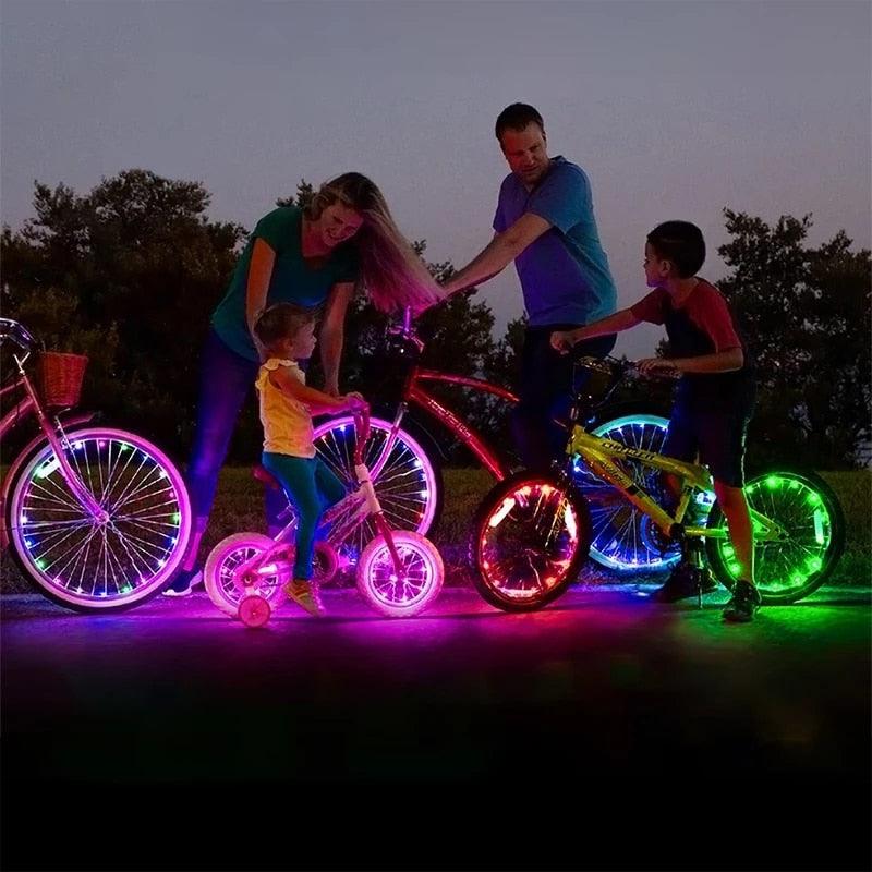 Waterproof LED Bike Wheel Light Strip for Night Riding Safety