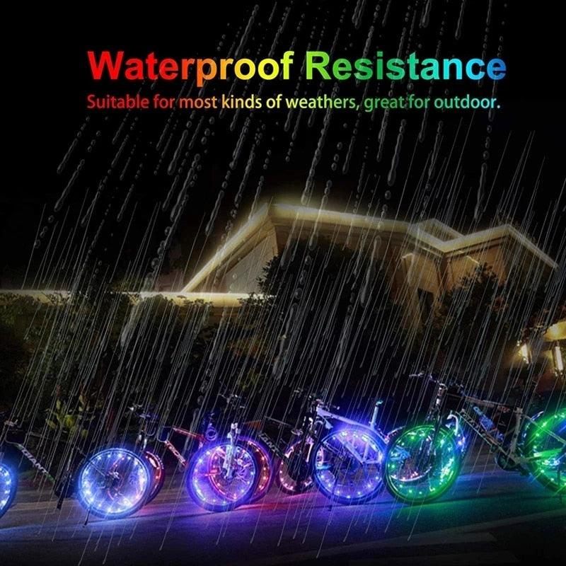 Waterproof LED Bike Wheel Light Strip for Night Riding Safety