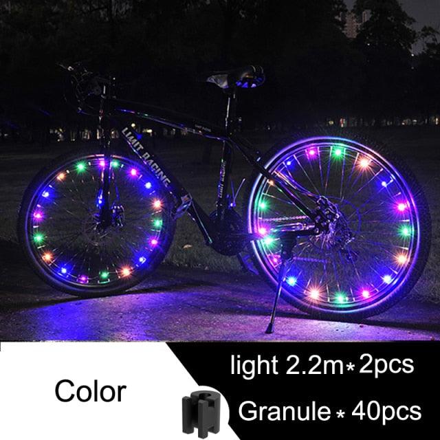 Waterproof LED Bike Wheel Light Strip for Night Riding Safety