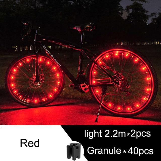 Waterproof LED Bike Wheel Light Strip for Night Riding Safety