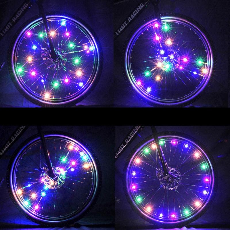 LED Bicycle Spoke Lights for Enhanced Safety and Wheel Visibility